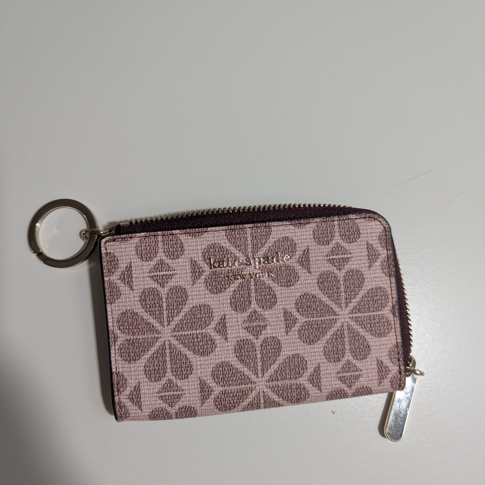 Kate Spade Pink Floral Card Holder